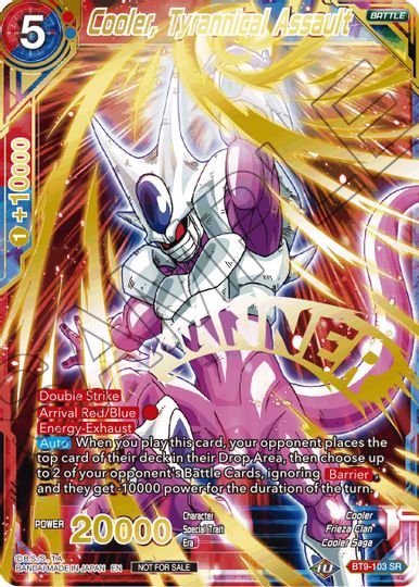 Cooler, Tyrannical Assault (Alternate Art Set 2021 Vol. 2) (BT9-103) [Tournament Promotion Cards] - PCA Designer Toys