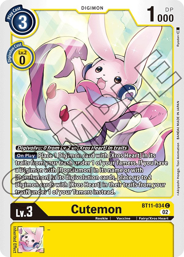 Cutemon [BT11-034] [Dimensional Phase] - PCA Designer Toys