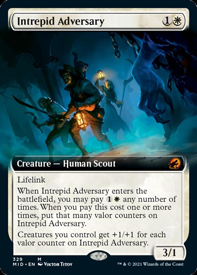 Intrepid Adversary (Extended Art) [Innistrad: Midnight Hunt] - PCA Designer Toys