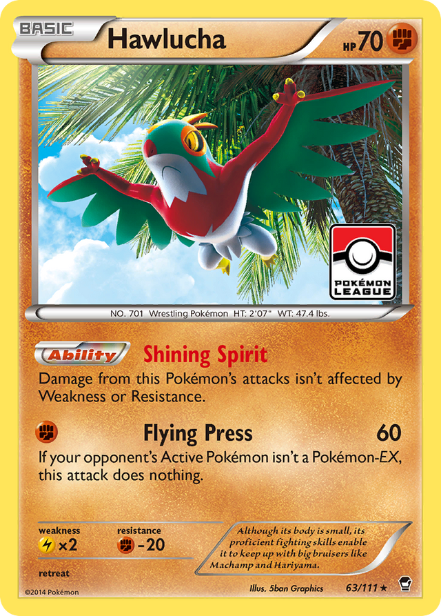 Hawlucha (63/111) [XY: Furious Fists] - PCA Designer Toys