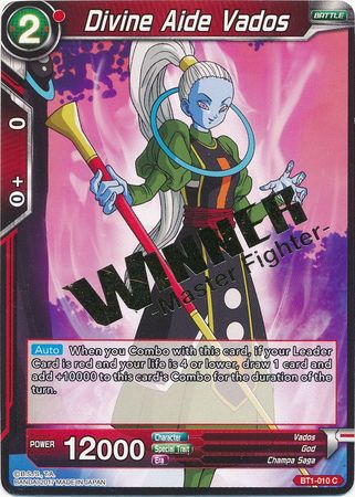 Divine Aide Vados (Winner Stamped) (BT1-010) [Tournament Promotion Cards] - PCA Designer Toys