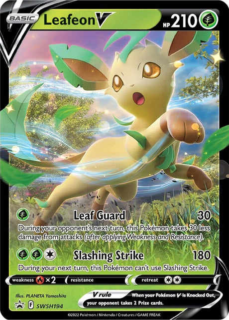 Leafeon V (SWSH194) [Sword & Shield: Black Star Promos] - PCA Designer Toys