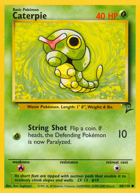 Caterpie (68/130) [Base Set 2] - PCA Designer Toys