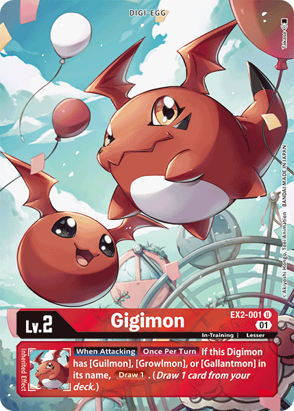 Gigimon [EX2-001] (Alternate Art) [Digital Hazard] - PCA Designer Toys