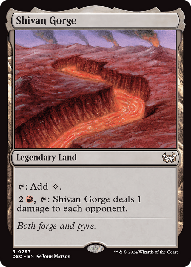 Shivan Gorge [Duskmourn: House of Horror Commander] - PCA Designer Toys
