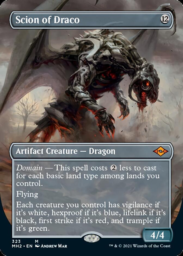 Scion of Draco (Borderless Alternate Art) [Modern Horizons 2] - PCA Designer Toys