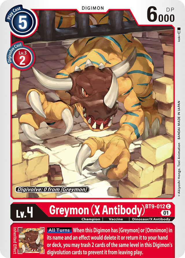 Greymon (X Antibody) [BT9-012] [X Record] - PCA Designer Toys