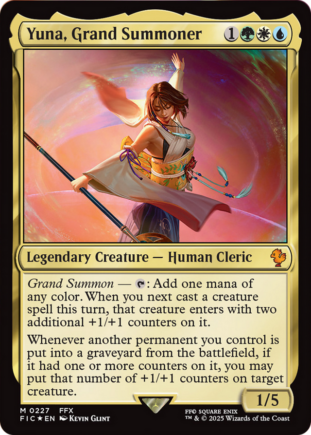Yuna, Grand Summoner (Surge Foil) [FINAL FANTASY Commander]
