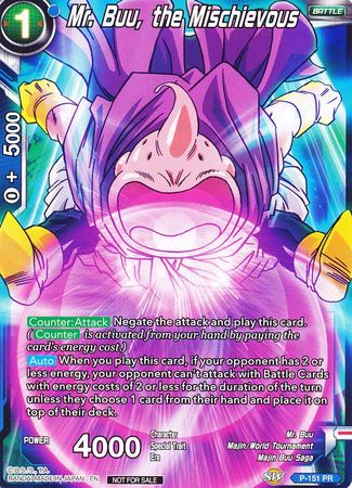 Mr. Buu, the Mischievous (Power Booster) (P-151) [Promotion Cards] - PCA Designer Toys