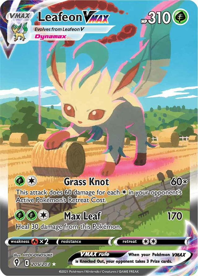 Leafeon VMAX (205/203) [Sword & Shield: Evolving Skies] - PCA Designer Toys