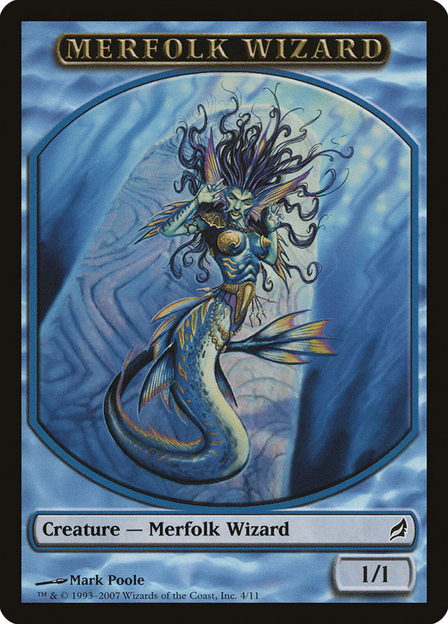 Merfolk Wizard Token [Lorwyn Tokens] - PCA Designer Toys