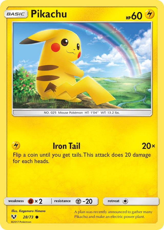 Pikachu (28/73) (Water Web Holo) [Miscellaneous Cards] - PCA Designer Toys
