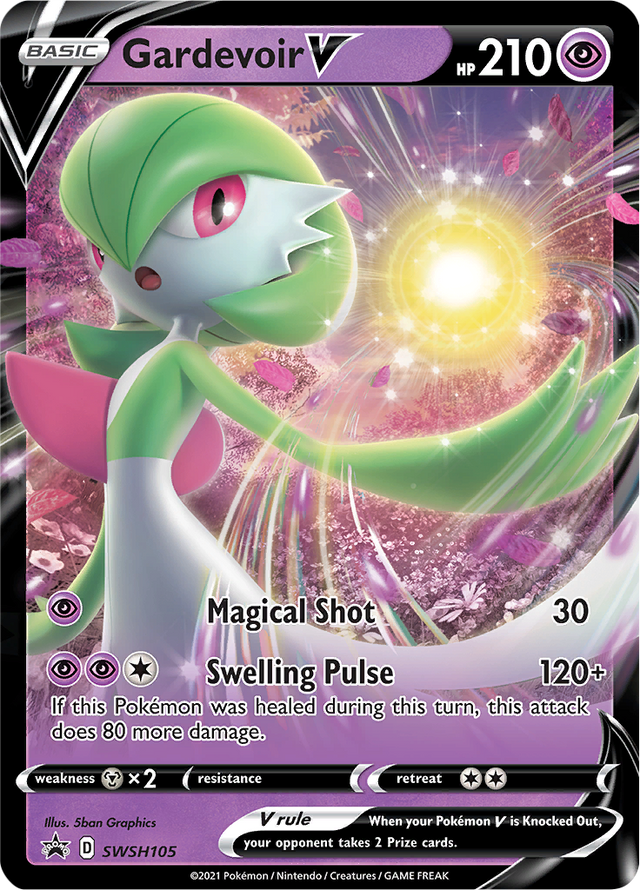 Gardevoir V (SWSH105) [Sword & Shield: Black Star Promos] - PCA Designer Toys