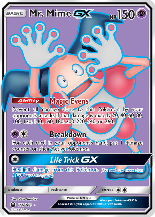 Mr. Mime GX (156/168) [Sun & Moon: Celestial Storm] - PCA Designer Toys