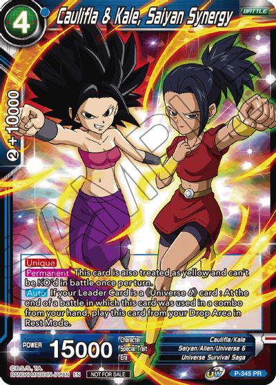 Caulifla & Kale, Saiyan Synergy (P-345) [Tournament Promotion Cards] - PCA Designer Toys