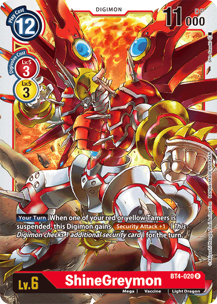 ShineGreymon [BT4-020] [Great Legend] - PCA Designer Toys