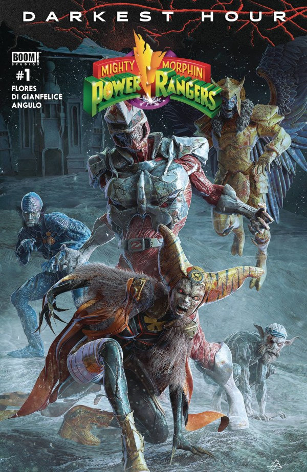 Mighty Morphin Power Rangers: Darkest Hour #1 Cover C Björn Barends Dark Grid Variant