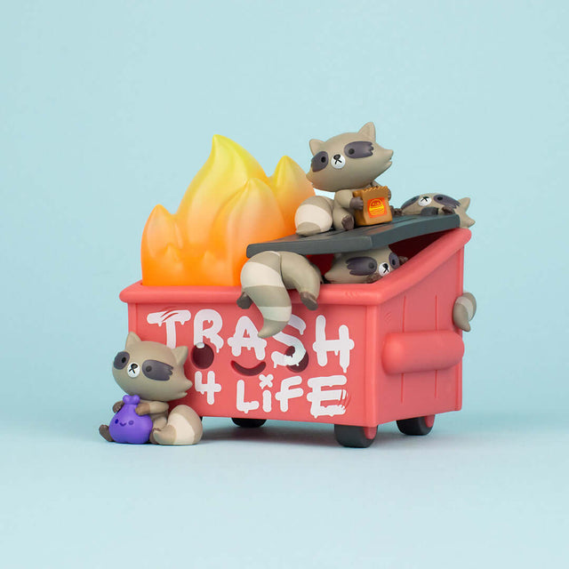 Dumpster Fire Trash Panda - INSTOCK!