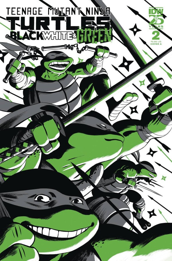 Teenage Mutant Ninja Turtles: Black, White, and Green #2 Main Cover