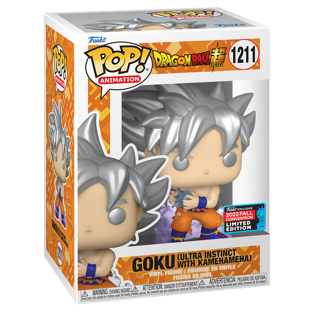 Goku (Ultra Instinct) with Kamehameha 2022 Fall Convention exclusive Pop!