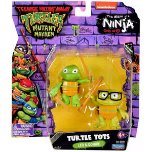 Leo & Donnie Turtle Tots 2 pack Teenage Teenage Mutant Ninja Turtles Mayhem action figure