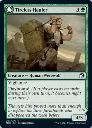 Tireless Hauler // Dire-Strain Brawler [Innistrad: Midnight Hunt] - PCA Designer Toys