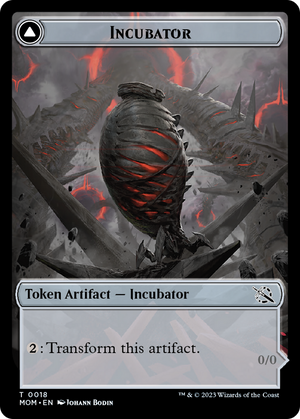 Incubator // Phyrexian (18) Double-Sided Token [March of the Machine Tokens] - PCA Designer Toys