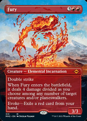 Fury (Borderless Alternate Art) [Modern Horizons 2] - PCA Designer Toys