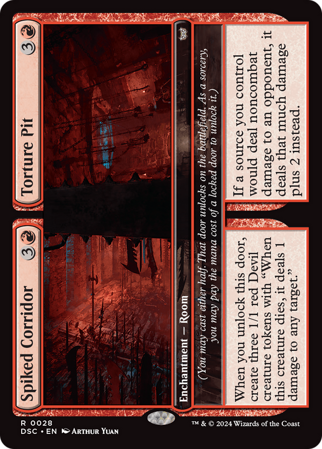 Spiked Corridor // Torture Pit [Duskmourn: House of Horror Commander] - PCA Designer Toys