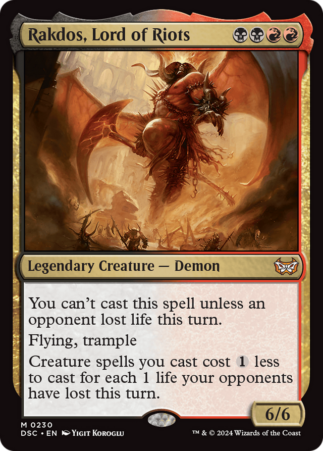 Rakdos, Lord of Riots [Duskmourn: House of Horror Commander] - PCA Designer Toys