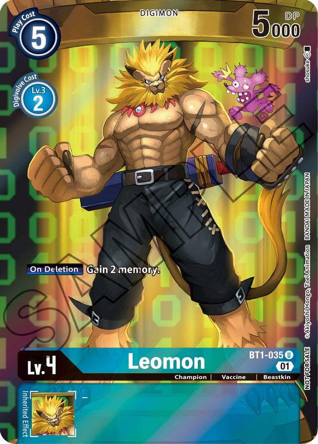 Leomon [BT1-035] (Tamer's Card Set 1) [Release Special Booster Ver.1.0] - PCA Designer Toys