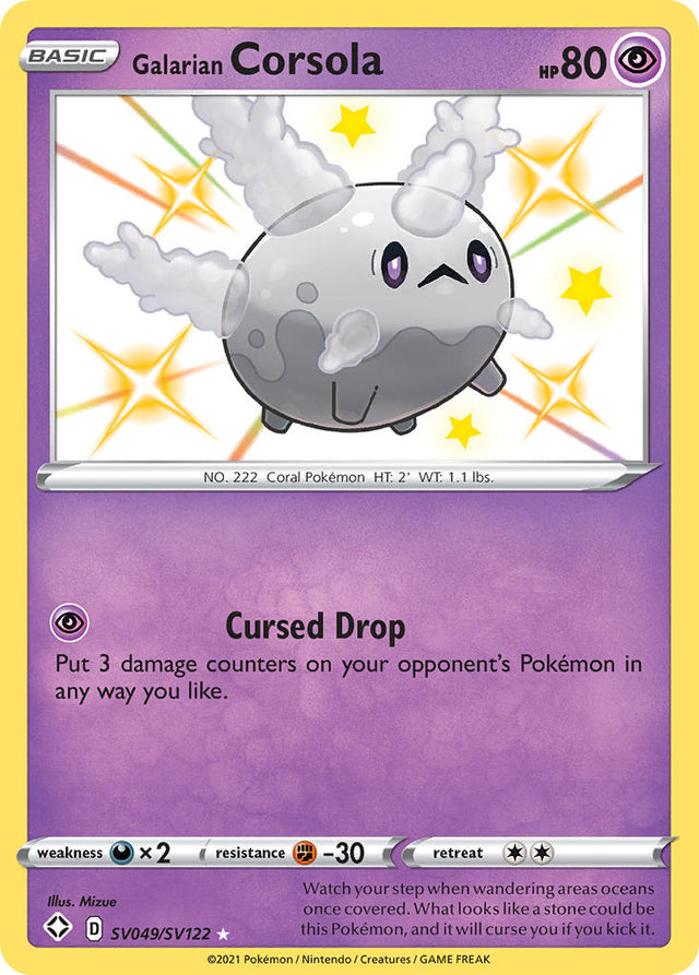 Galarian Corsola (SV049/SV122) [Sword & Shield: Shining Fates] - PCA Designer Toys