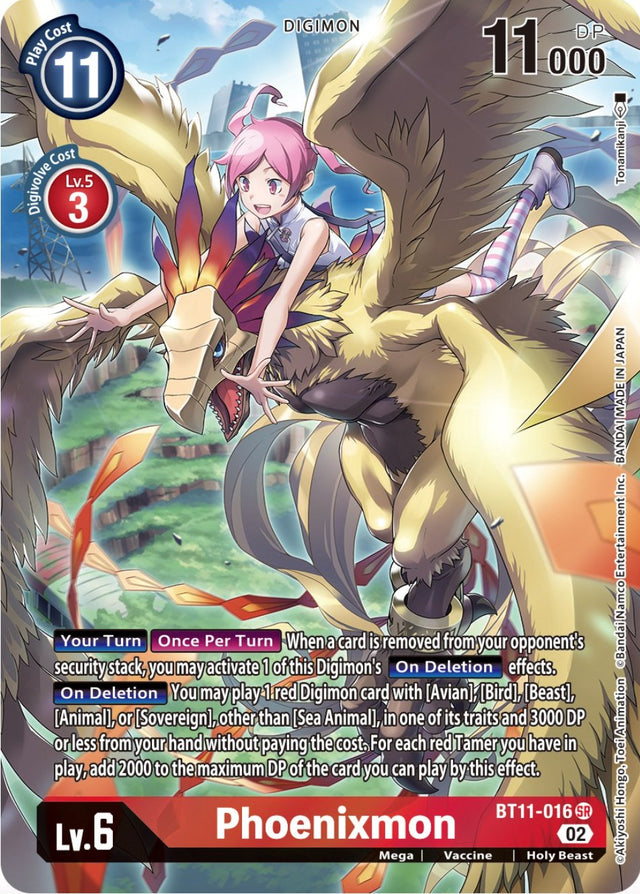 Phoenixmon [BT11-016] (Alternate Art) [Dimensional Phase] - PCA Designer Toys