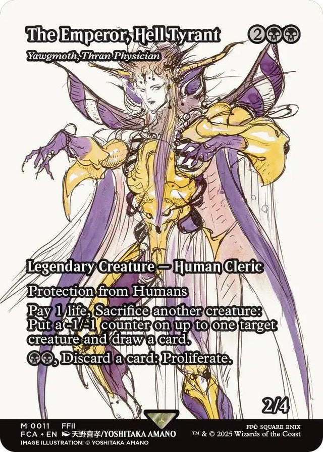 The Emperor, Hell Tyrant - Yawgmoth, Thran Physician (Showcase) [FINAL FANTASY : Through the Ages]