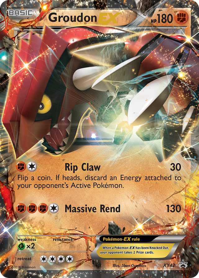 Groudon EX (XY42) [XY: Black Star Promos] - PCA Designer Toys
