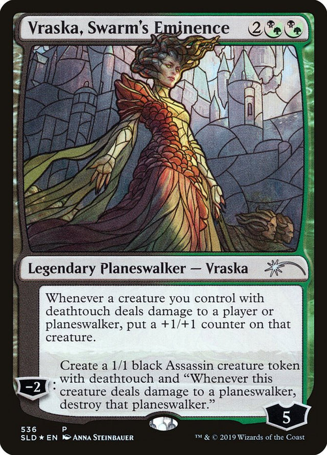 Vraska, Swarm's Eminence (Stained Glass) [Secret Lair Drop Promos] - PCA Designer Toys