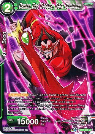 Demon God Dabura, Dark Dominion (BT11-085) [Vermilion Bloodline 2nd Edition] - PCA Designer Toys