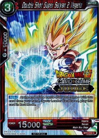 Double Shot Super Saiyan 2 Vegeta (BT2-010) [Judge Promotion Cards] - PCA Designer Toys