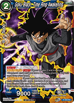 Goku Black, Time Ring Awakening (Unison Warrior Series Boost Tournament Pack Vol. 7) (P-369) [Tournament Promotion Cards] - PCA Designer Toys
