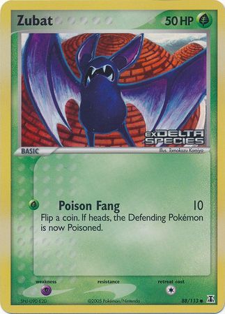 Zubat (88/113) (Stamped) [EX: Delta Species] - PCA Designer Toys