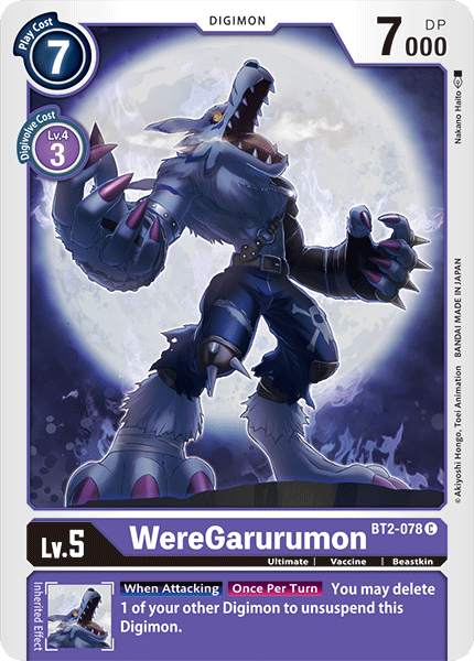 WereGarurumon [BT2-078] [Release Special Booster Ver.1.0] - PCA Designer Toys