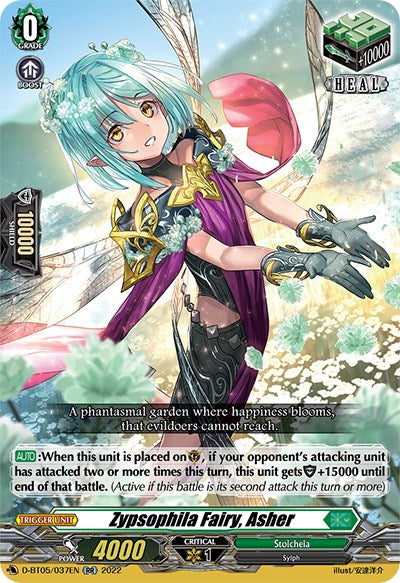 Zypsophila Fairy, Asher (D-BT05/037EN) [Triumphant Return of the Brave Heroes] - PCA Designer Toys