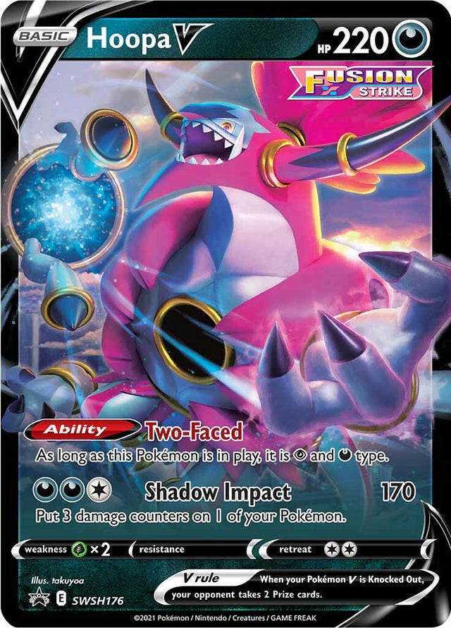 Hoopa V (SWSH176) (Jumbo Card) [Sword & Shield: Black Star Promos] - PCA Designer Toys