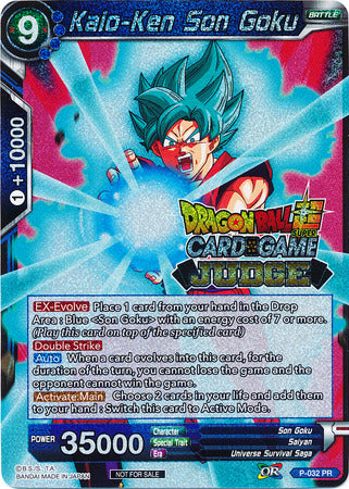 Kaio-Ken Son Goku (P-032) [Judge Promotion Cards] - PCA Designer Toys