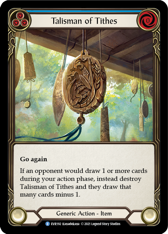 Talisman of Tithes [EVR192] (Everfest)  1st Edition Normal - PCA Designer Toys