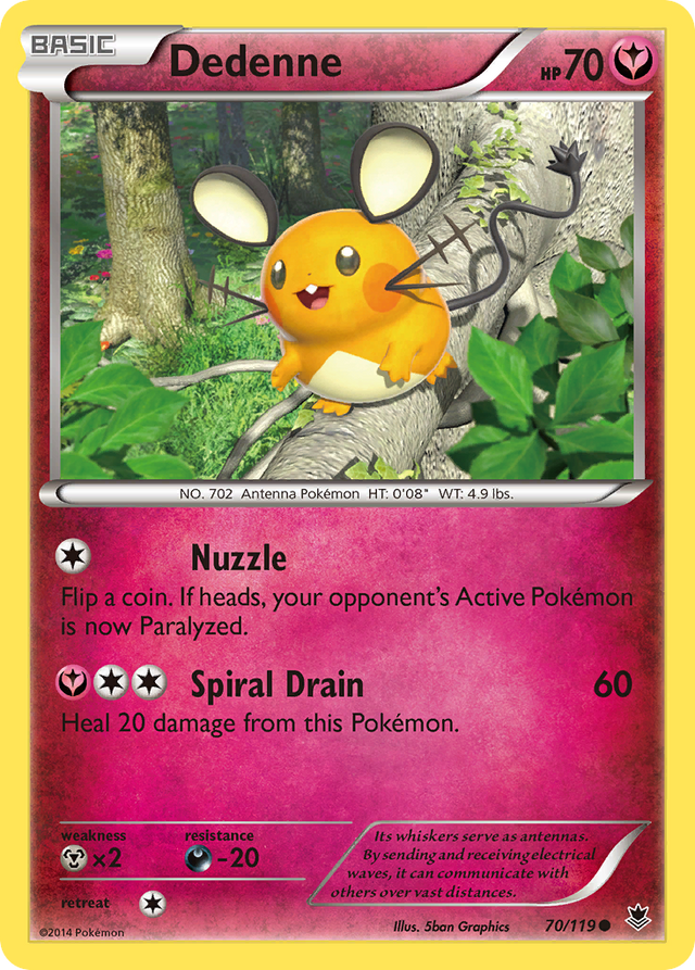 Dedenne (70/119) [XY: Phantom Forces] - PCA Designer Toys