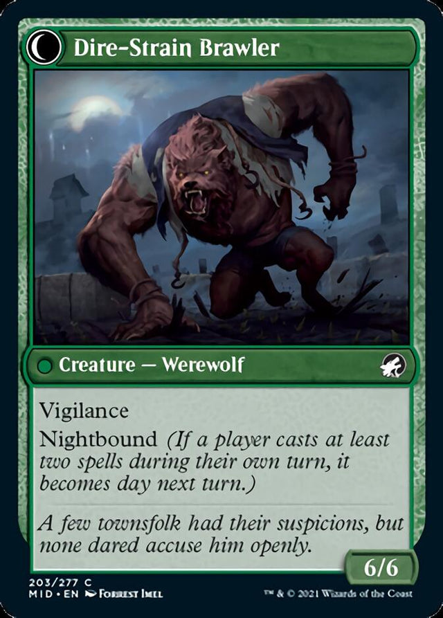 Tireless Hauler // Dire-Strain Brawler [Innistrad: Midnight Hunt] - PCA Designer Toys