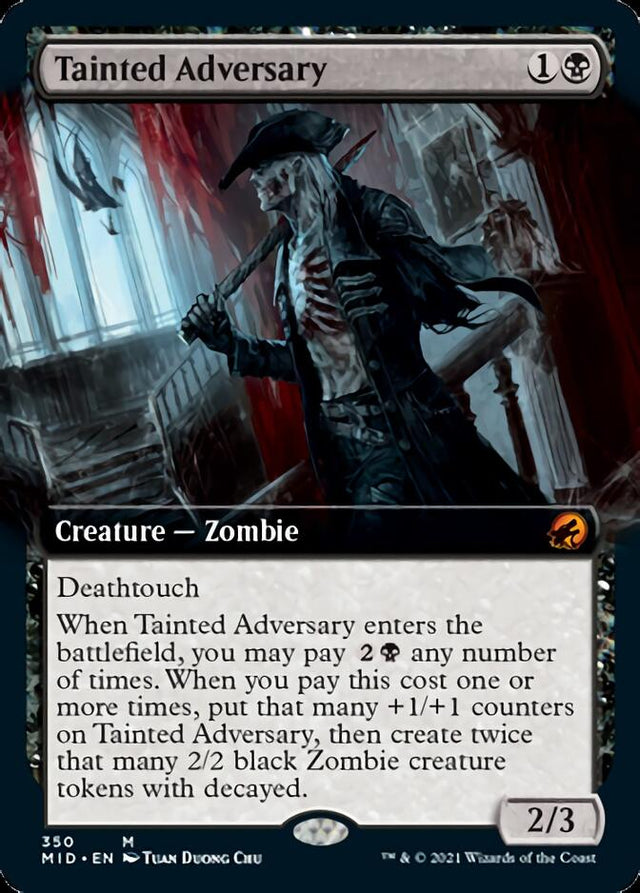 Tainted Adversary (Extended Art) [Innistrad: Midnight Hunt] - PCA Designer Toys