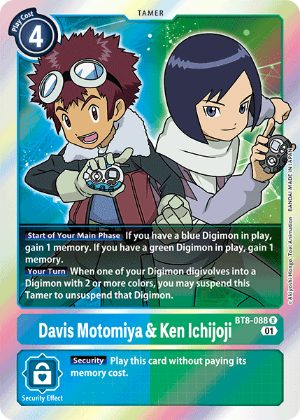Davis Motomiya & Ken Ichijoji [BT8-088] [New Awakening] - PCA Designer Toys