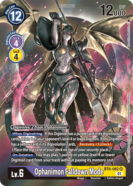 Ophanimon: Falldown Mode [BT8-082] (Alternate Art) [New Awakening] - PCA Designer Toys